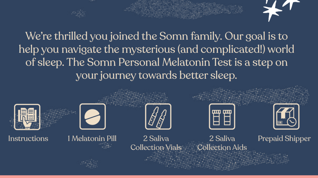Somn Personal Melatonin Test instructions